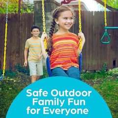 Swing for Outdoor Swing Set – Swing Seat Replacement Kit with Heavy Duty Chai…