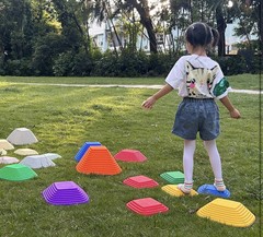 Kids Balance Stepping Stones | 10 PCS Sensory Obstacle Course | Indoor & Outdoor