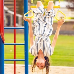Lifetime 91022 Monkey Bar Adventure Swing Set Red Yellow Blue Outdoor Playground