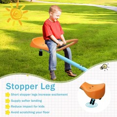 New Kids Rotating Seesaw 4 Seat Outdoor Teeter Totter Backyard Playground Toy