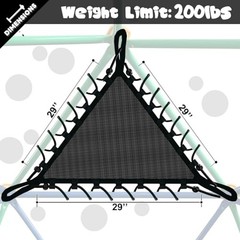 11FT Climbing Dome, Sturdy Climber Dome Accessories, Easy Net Chair for 10FT