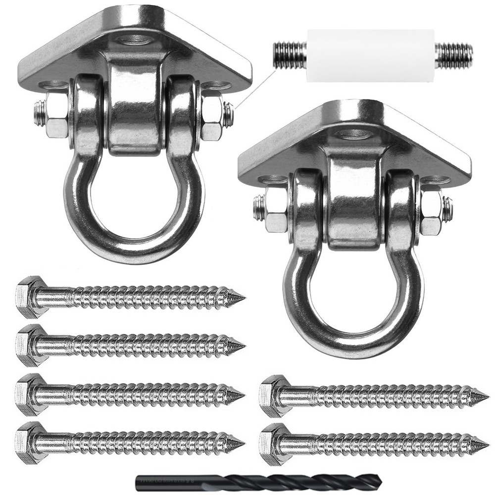2 Bearing Swing Hangers Heavy Duty 304 Stainless Steel 1500LB Capacity Swing …