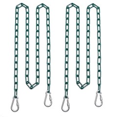 2 Swing Chains Heavy Duty (83″) Fully Plastic Coated with 4 Free Quick Links