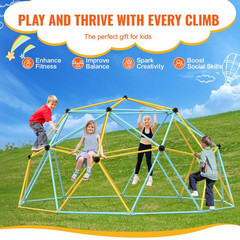 Climbing Dome-Outdoor Fun for Kids This 10 Ft. Geometric Dome Climber Supports u