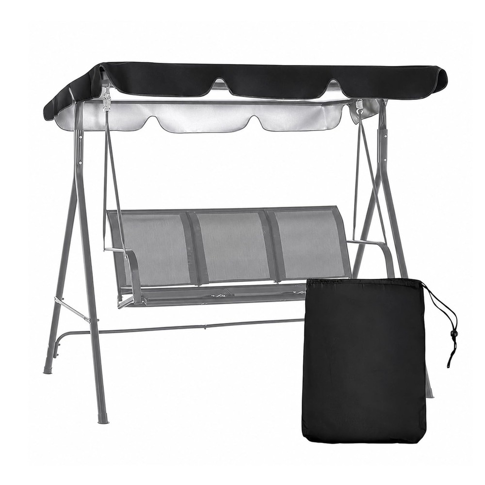 Patio Swing Canopy Replacement Top, 65×45/75×45/78×47/85×45 Outdoor 2/3 Seate…