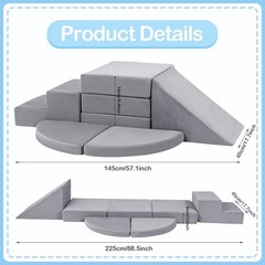 Foam Climbing Blocks for Toddlers 1-3, Safety First Baby Climbing Blocks Indo…