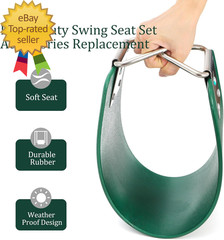 Swing Seat, Replacement Swing with Metal Triangle Ring, Support 250Lb Heavy Duty