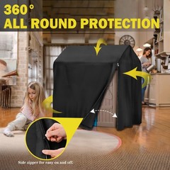 Playhouse cover, Outdoor wooden kids playhouse covers, 57″ L x 57″ W x 63″ H,…