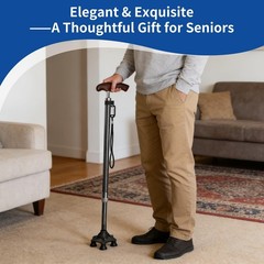 Carbon Fiber Walking Cane with Wenge Wood Handle – Lightweight and Durable