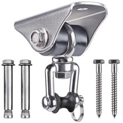 SELEWARE Anti-Squeaking Swing Hanger Silver ( 1 Pack 360° )