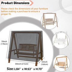 Outdoor Swing Cover,Porch Swing Cover,A Frame Patio Waterproof Replacement Ha…