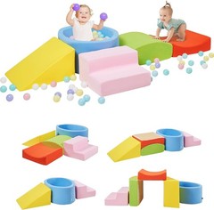Foam Climbing Blocks with Ball Pit Designed for Toddlers Aged 1-3 for Indoor
