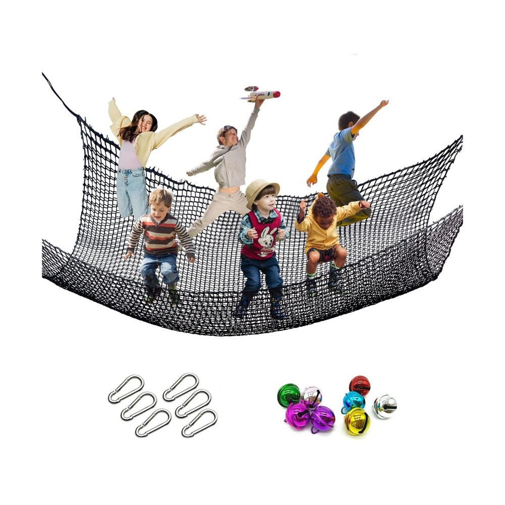Tongmo Climbing Cargo Net, 6.5′ X 9.8′ Double Layers Playground… FAST USA SHIP