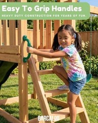 Playground Safety Handles – Outdoor Grab Handle Bars, Tree House Green