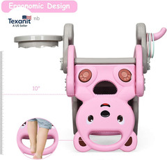 5 in 1 Toddler Slide Rocking Toy, Slide for Kids with Detachable Stool, Basketba