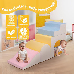 Large Climbing Toys for 1 Year Old, 4-Piece Toddler Climbing Toys Indoor, Soft P