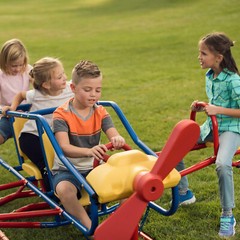 Lifetime Airplane Teeter Totter Ace Flyer 151110 Primary Color Double Play