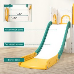 8 in 1 Toddler Climber Slide Playset Outdoor Indoor Slide Playset for Kids