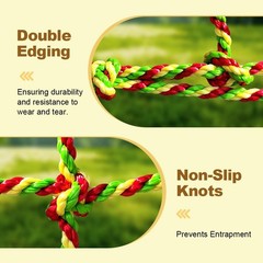 Heavy Duty Polyester Climbing Cargo Net for Kids Outdoor Use 3.3ft x 6.6ft