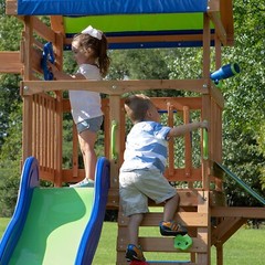 Beach Front All Cedar Wooden Backyard Playground Swing Set