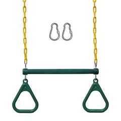 Swing Sets for Backyard, 18″ Trapeze Swing Bar & 48″ Heavy Duty Chain with Locki
