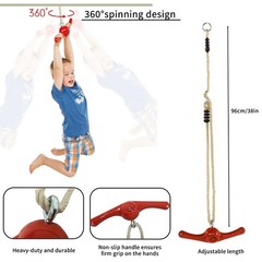 Swing Spins – 360°Spinner Swing for Kids Boys Girls Indoor Outdoor Twister Ac…