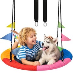 Tree Swing Saucer Swing for Kids, 900lbs Weight Capacity, with 24 Inch