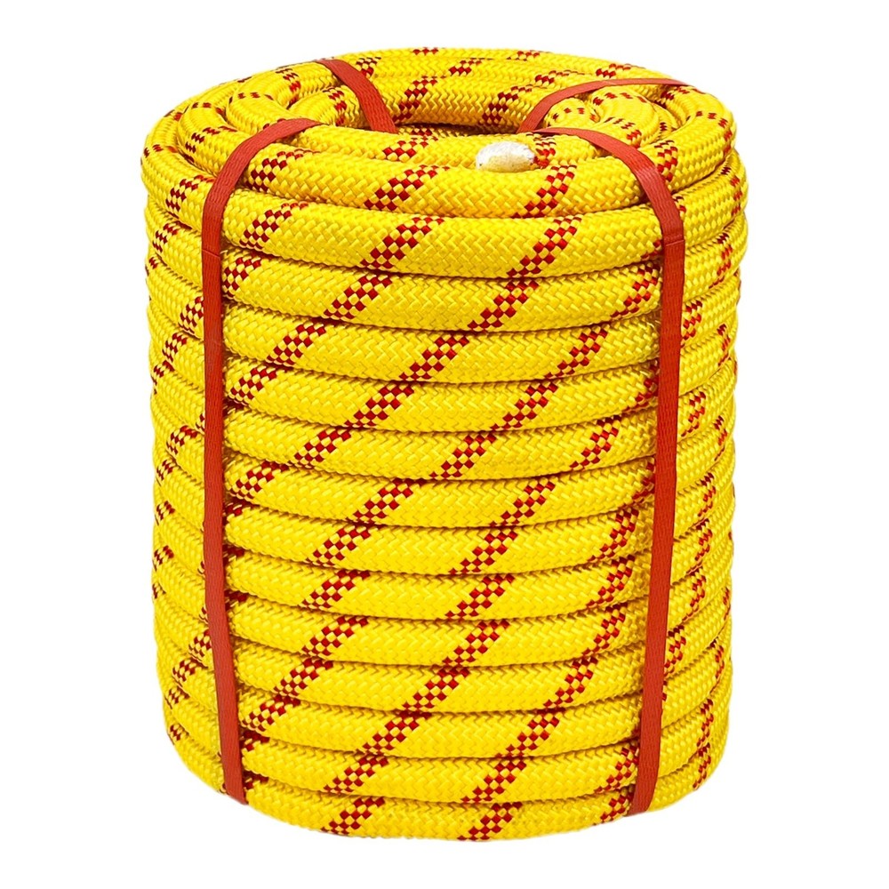 Arborist Rope 3/4 Inch x 100 Ft, High Strength Polyester Bull Rope for Tree R…