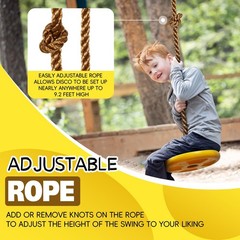 Tree Swing for Kids Swing Set Accessories Climbing Rope for Kids with Disc Se…