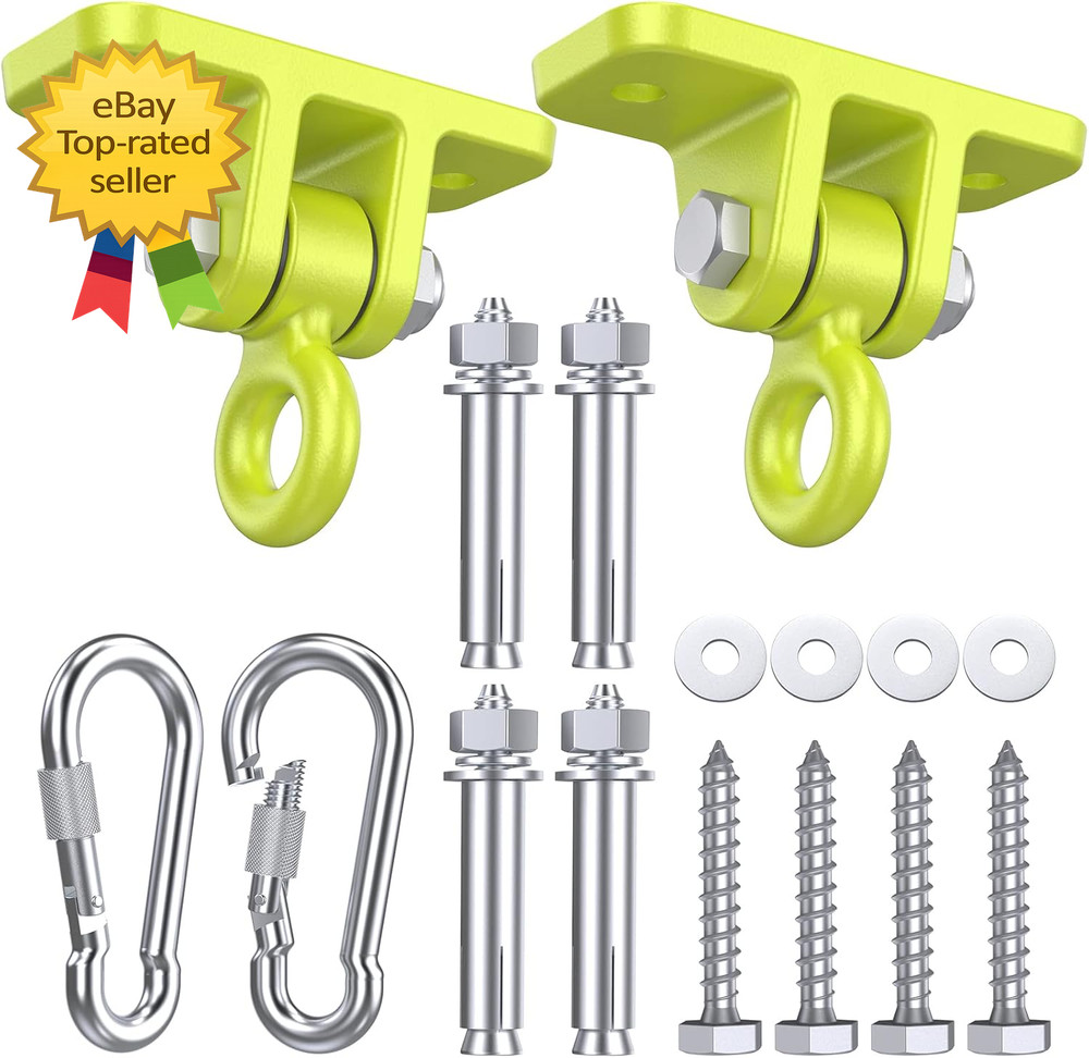 Swing Hangers for Wooden Sets Pack of 2 Heavy Duty Swingset Hardware with Lockin