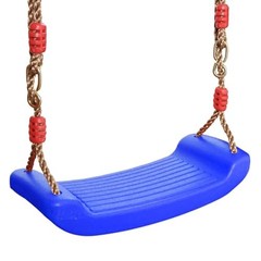 Plastic Swing Seat, Heavy Duty Tree Swing Set Non Slip Playground Swing Blue