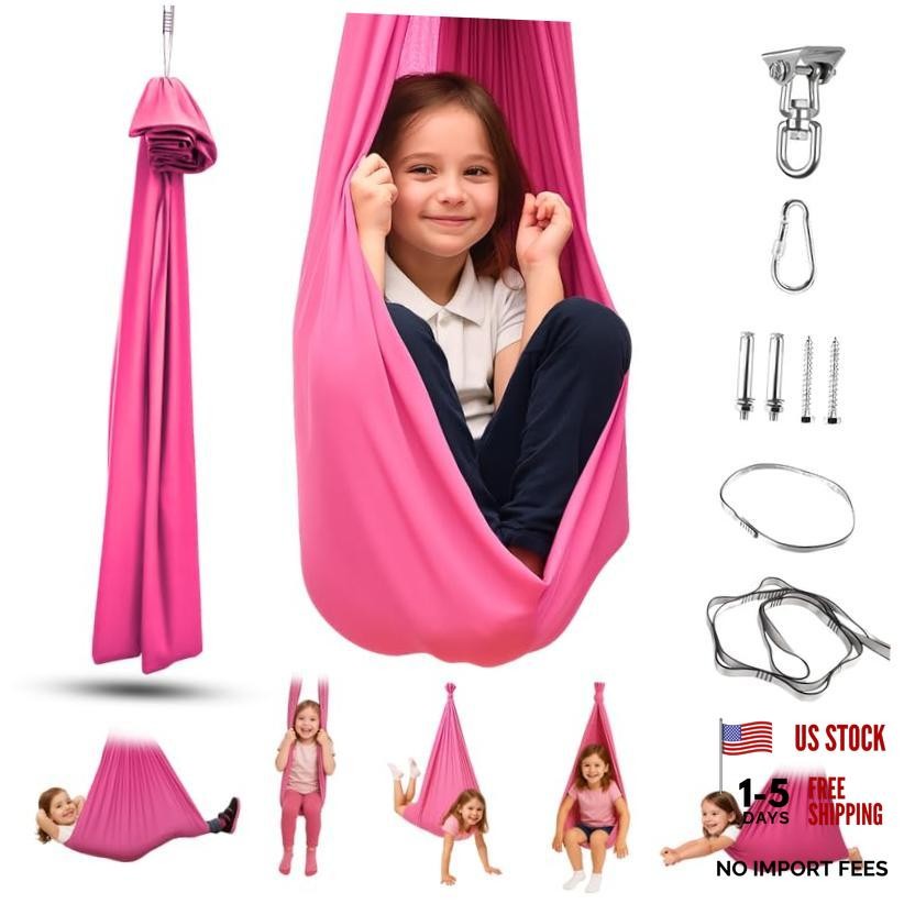 Sensory Swing for Kids and Adults. Indoor and Outdoor Therapy – or Blue Pink