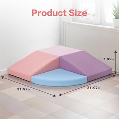 Climbing Foam Blocks for Toddlers: PU Leather Foam Blocks for Kids Active Pla…