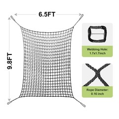 Kids Climbing Cargo Net 6.5×9.8ft – Playground Safety Net for Tree House, Obstac