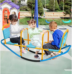 Kids Seesaw 200-lbs Capacity Out/In-door Swivel Teeter 3 – 8 Yrs Promote Family