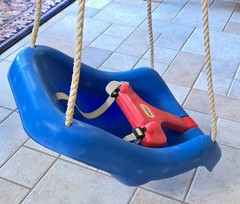 Little Tikes Baby 2 In 1 Snug’n Secure Swing Outdoor High Back Blue