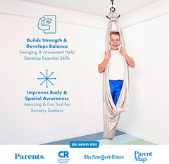 Sensory Swing for Kids & Adults – Holds 300Lbs, Indoor Outdoor Sensory Swing for