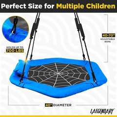 Family-Friendly Saucer Swing – 700 lbs Max Weight – Easy Install Outdoor/Indoor