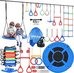Ninja Obstacle Course 11 Obstacles for Backyard 65 ft Kids