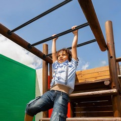 6 Pcs 16.5″ Black Outdoor Monkey Bars for Playground|