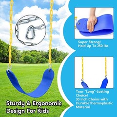 Durable Anti-Slip Swing Seat Replacement Kit for Kids Playground