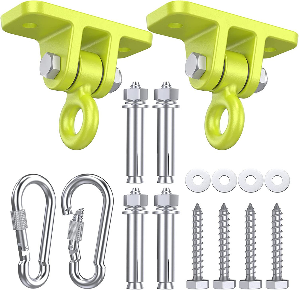 Swing Hangers Wooden Sets 2 Pack Heavy Duty Swingset Hardware with Locking Hooks