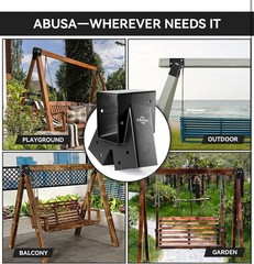 ABUSA Heavy Duty Swing Sets Brackets Including 2 A-Frame Swing Set Brackets a…