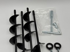 Ground Anchors Heavy Duty, Swing Set Anchor Kit 18 Inch 4 Pack Screw in Earth An