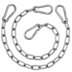 2 Pack Hanging Swing Chain with 4 Carabiners 25in, 660LB Capacity Heavy Duty …