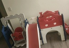 Little Tikes Outdoor Playset Slide Climber Red Blue White for Ages 1-4