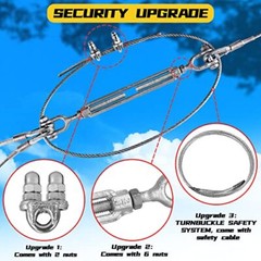 100FT Zip Lines Up to 330 LBS for Kids and Adults Outdoor