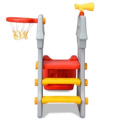 Costway Kids Climber Slide Play Set w/Basketball Hoop Telescope Toy Boy Girl