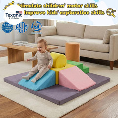 7-Piece Foam Climbing Blocks for Toddlers, Toddler Climbing Toys Indoor, Climb a