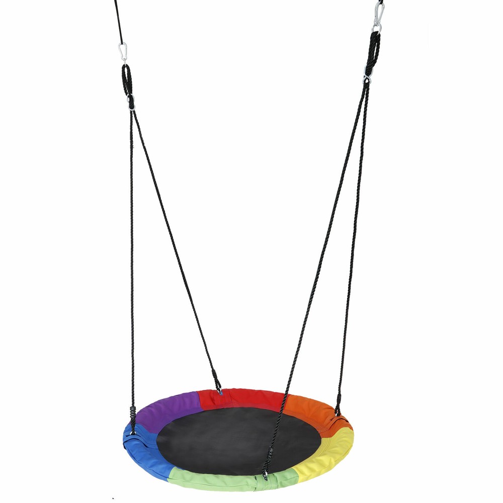 40″ Saucer Tree Swing Outdoor Flying Saucer Rope Swing Platform Swing for Kids